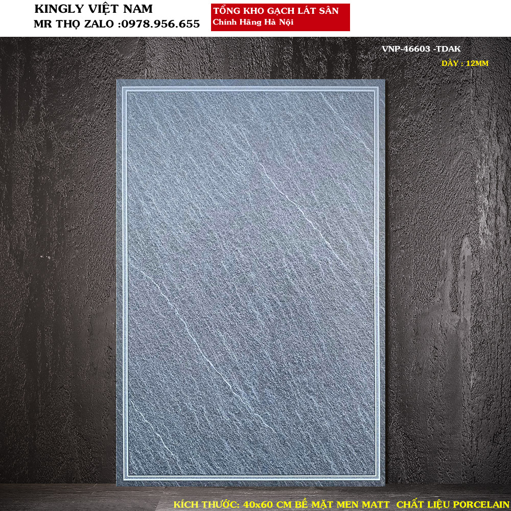 Gạch lát sân giả đá 40x60 VNP-46603 Loại 1